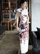 Plum Blossom Long Cheongsam Dress